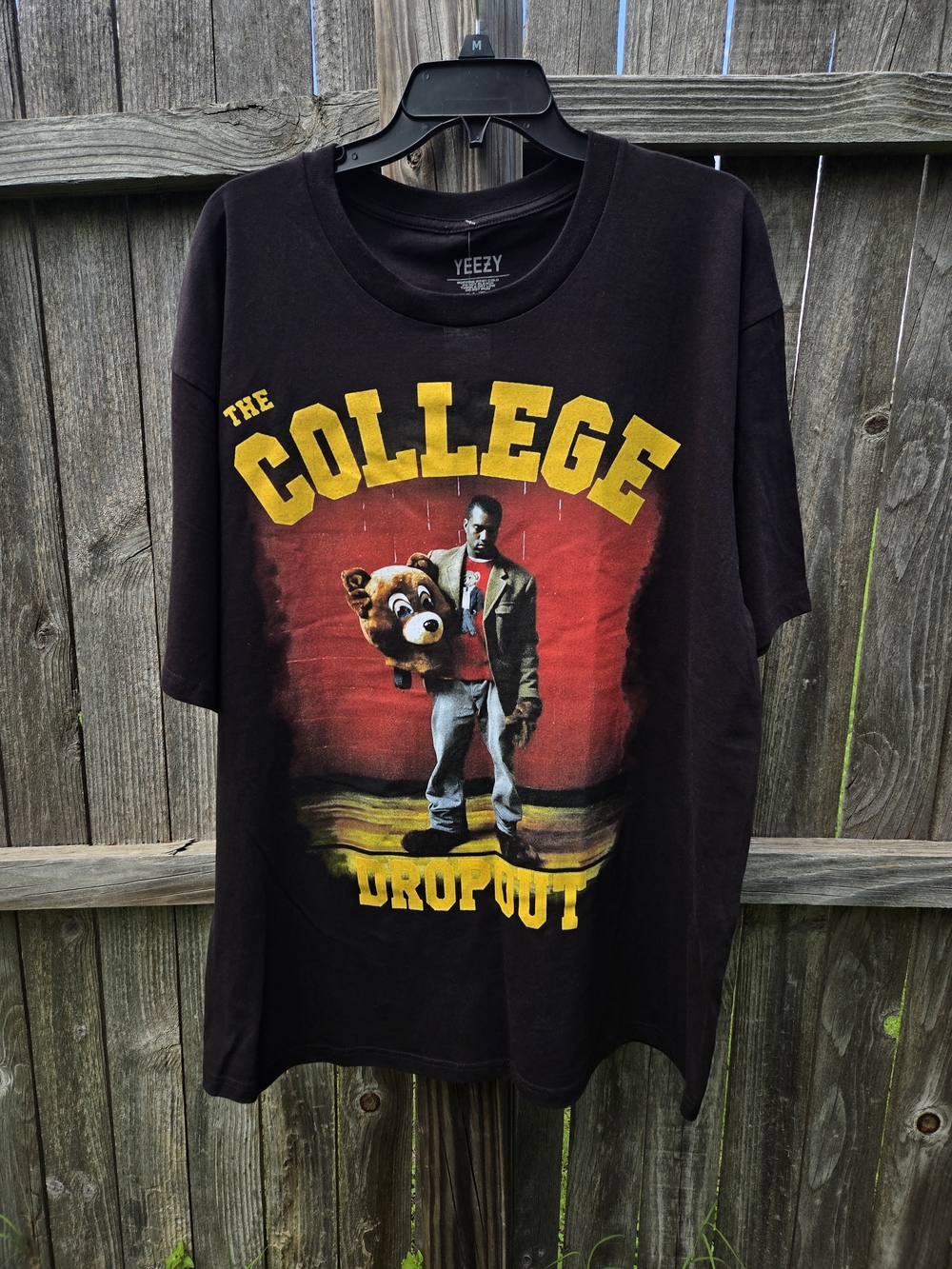 Yeezy Men’s Black Kanye West 'The College Dropout' Graphic T-Shirt